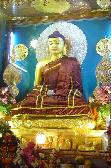 印度菩提迦耶大菩提寺─釋迦牟尼佛聖像23.JPG